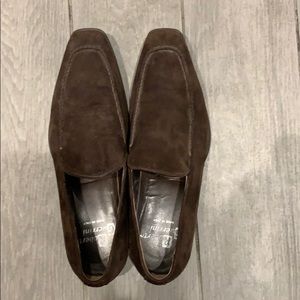Roberto Guerrini - chocolate brown suede shoes